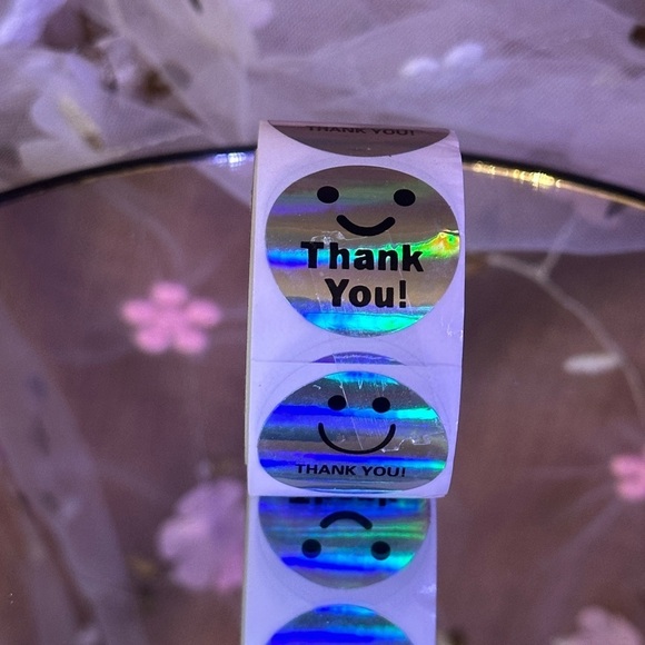 Thank You 200 Round Stickers 1in - Picture 1 of 1